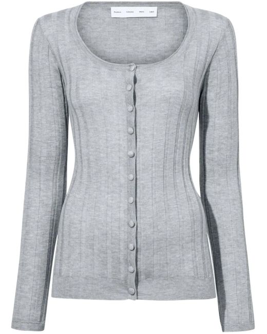 Proenza Schouler Blue Hattie Cardigan