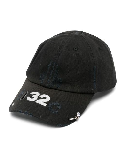 032c Black Multimedia Piercing-detail Hat