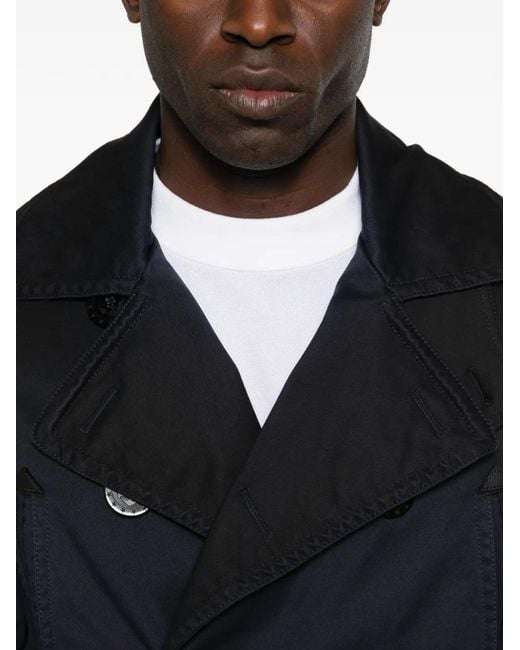 DSquared² Blue Sailor Double-Breasted Peacoat for men