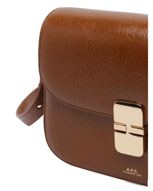 メンズ A.P.C. グレース ショルダーバッグ S Brown