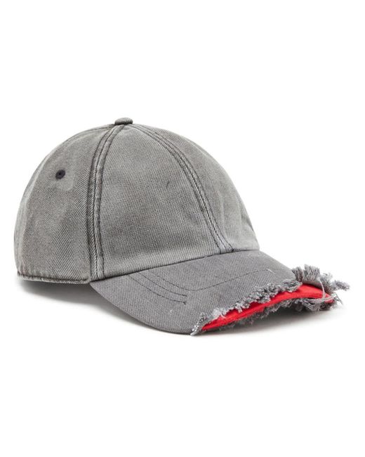 Cappello da baseball con effetto vissuto di DIESEL in Gray da Uomo