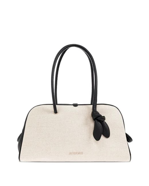 Jacquemus Natural Le Turismo Tote Bag Aus Leinen