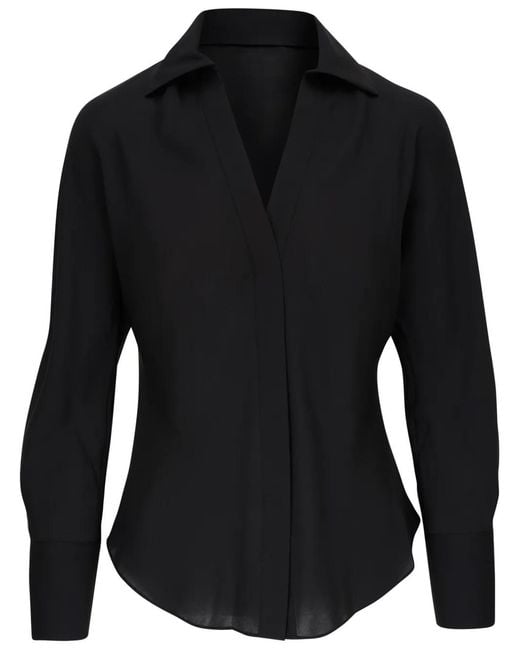 Vince Black Bias Dolman Slv Shirt
