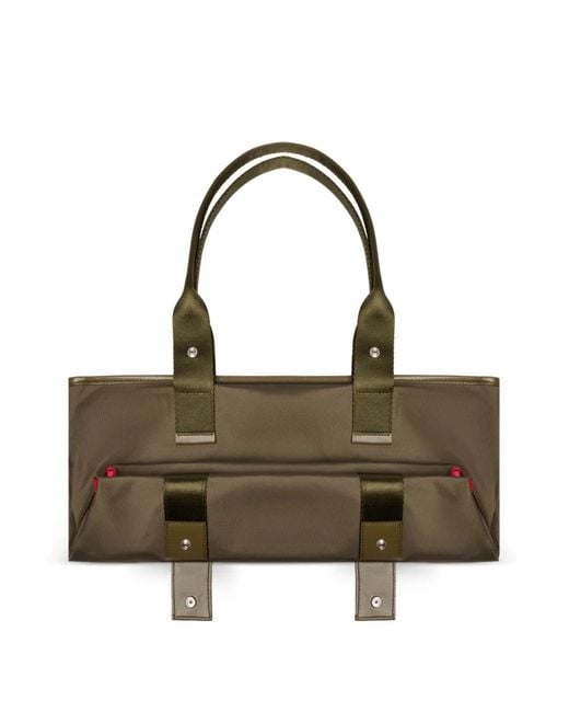 Lancel Natural Medium Mistral Rollable Zip Tote Bag