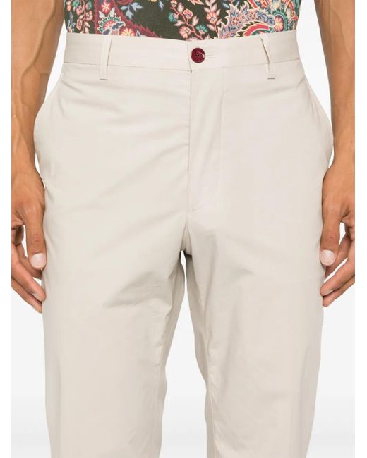 Etro White Poplin Chinos for men