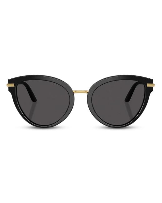 Dolce & Gabbana ロゴエングレーブ サングラス Black
