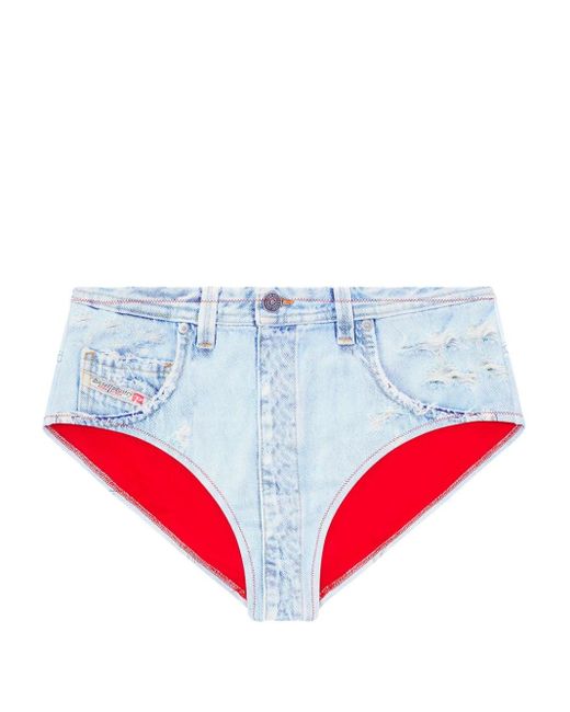 DIESEL Red Bfpn-bichys Bikini Bottom
