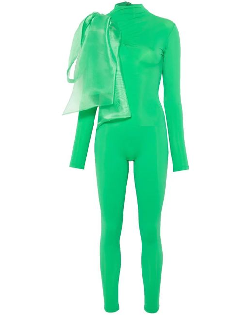 Atu Body Couture リボン ジャンプスーツ Green
