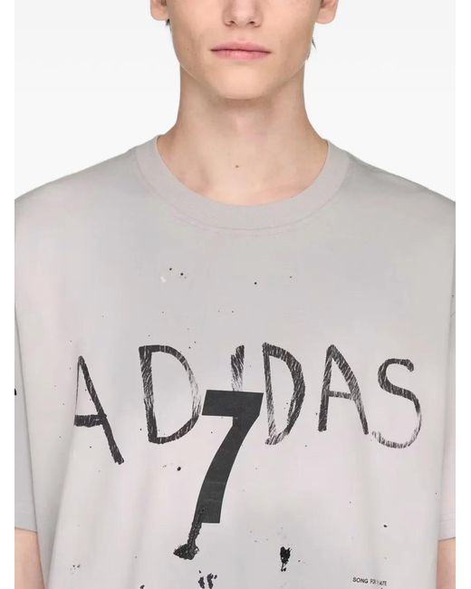 Adidas Gray Song For The Mute 007 T-Shirt for men