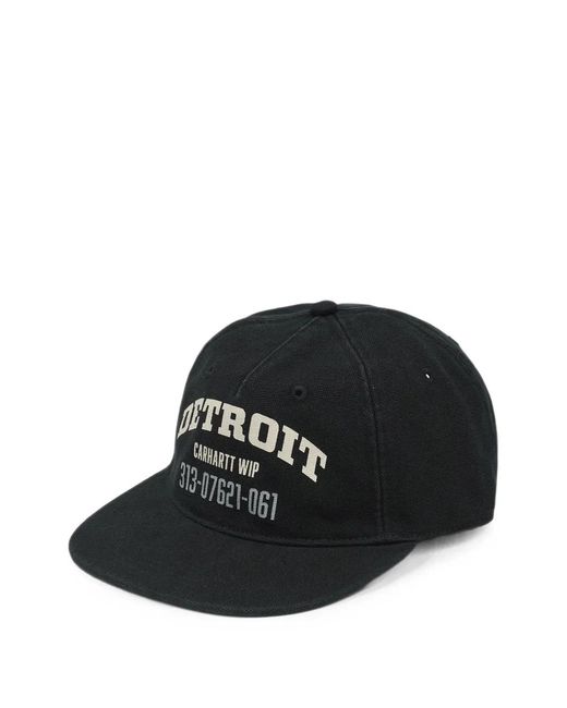 Carhartt Black Dearborn Canvas Cap for men