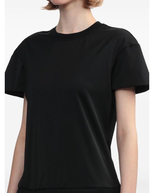 Toga Black Layered Ruffle-detail T-shirt