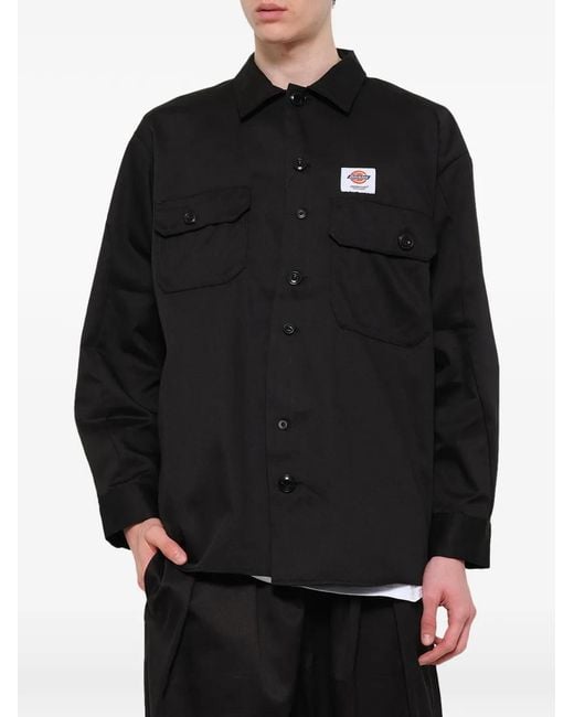 Undercover Black X Dickies Flap-Pocket Shirt for men