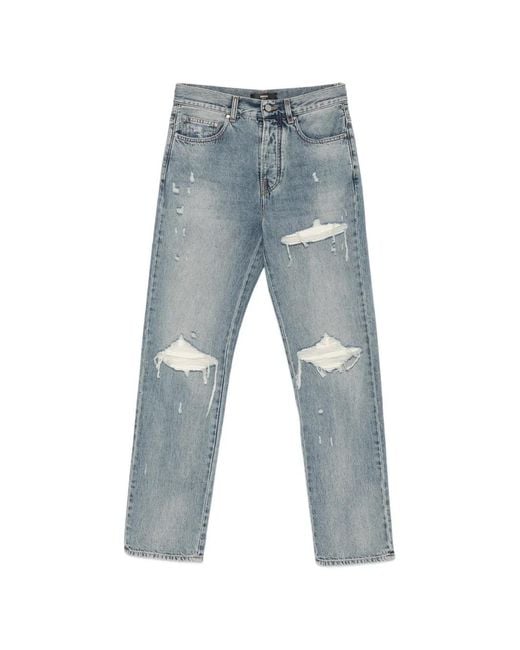 Amiri Blue Mx1 Straight-Leg Jeans for men