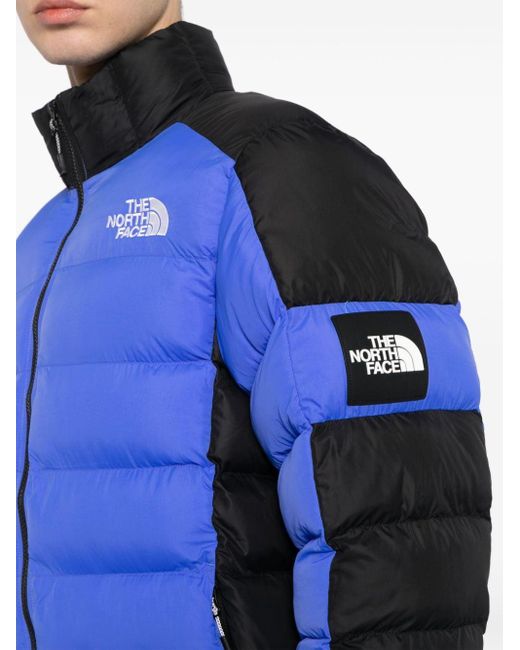 The North Face Gefütterte Jacke mit Logo-Stickerei in Blue für Herren