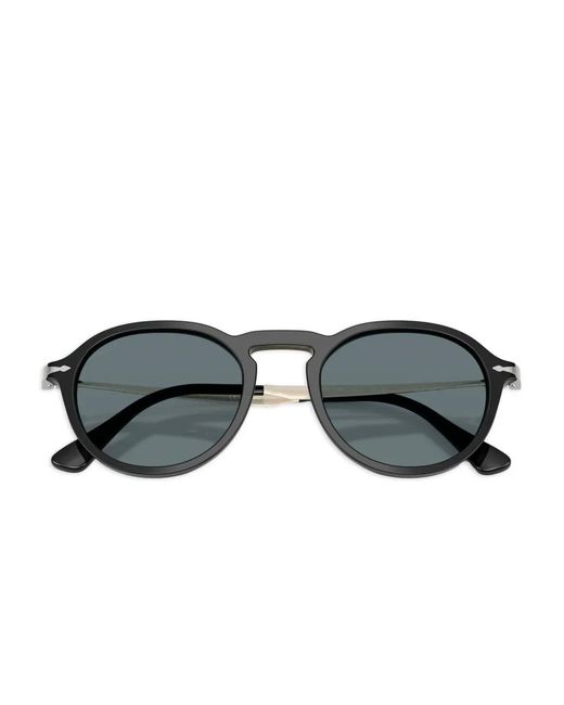 Persol Gray Round-Frame Sunglasses