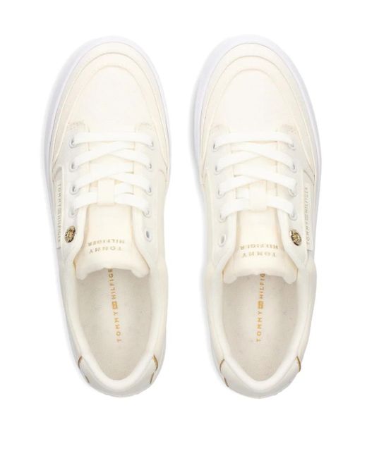 Tommy Hilfiger Logo-patch Sneakers White