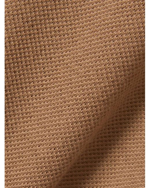 Lacoste Natural Belted Piqué Polo Dress