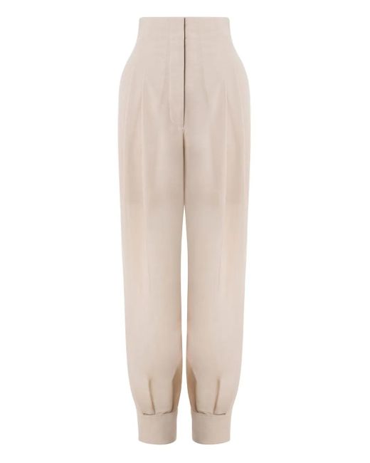 Pantaloni Taglio A Carota Con Cuciture di Philosophy Di Lorenzo Serafini in White