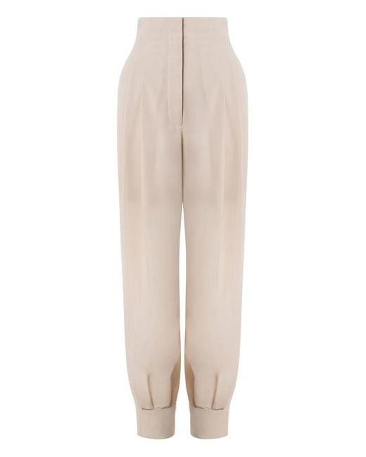 Philosophy Di Lorenzo Serafini White Stitched Carrot Trousers