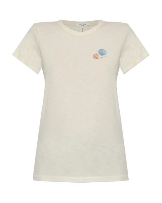 Rag & Bone White Cotton T-Shirt