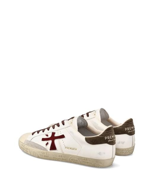 Premiata Steven Sneakers mit Applikation in White für Herren