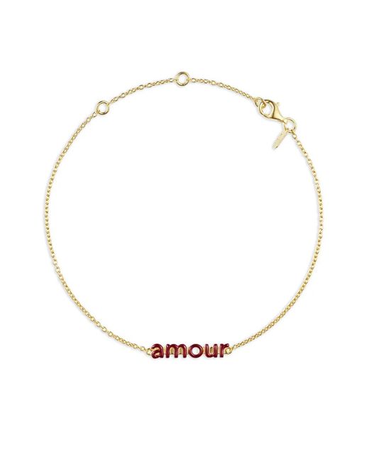 Design Letters White Bracelet À Inscription