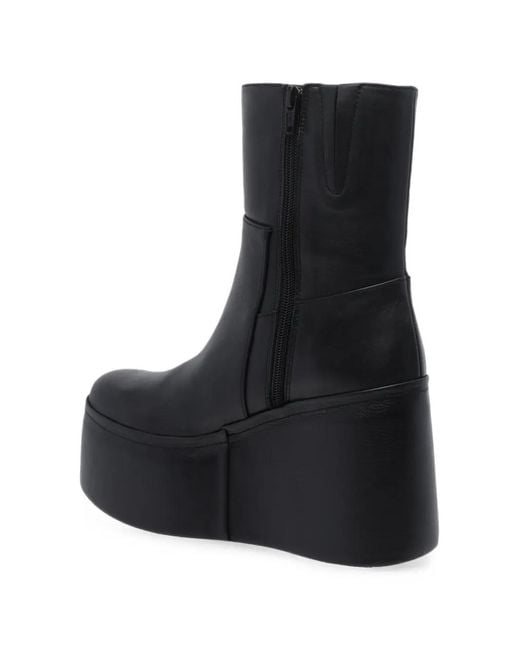 Paloma Barceló Black Barta Platform Ankle Boots