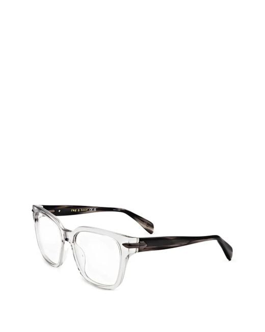 Square-Frame Glasses Rag & Bone en coloris Natural