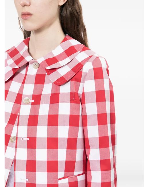 Comme des Garçons Gingham Collared Jacket