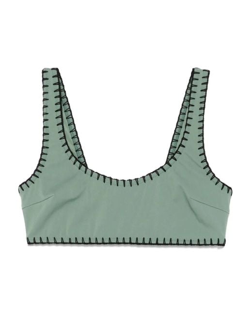 Nanushka Green Malti Bikini Top