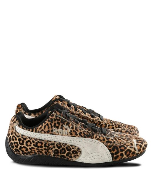 Baskets À Imprimé Léopard PUMA en coloris Black