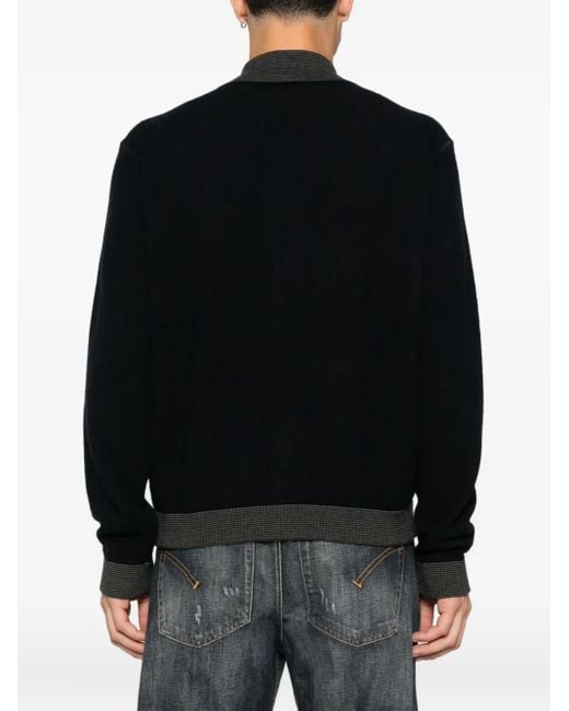 メンズ Emporio Armani ジップアップ カーディガン Black