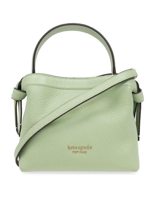 Kate Spade Green Mini Knott Leather Tote Bag