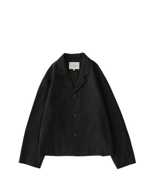 Studio Nicholson Black Cotton Single-Breasted Jacket