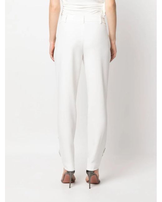 Philipp Plein White Cady Slim Trousers