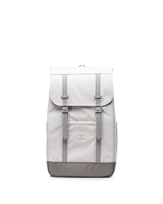 Herschel Supply Co. White Sac À Dos Retreat 23L À Boucles