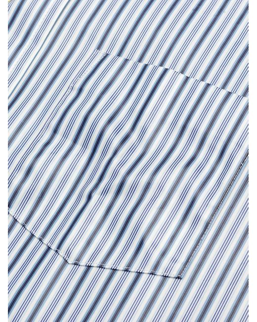 Comme des Garçons Gestreept Overhemd in het Blue voor heren