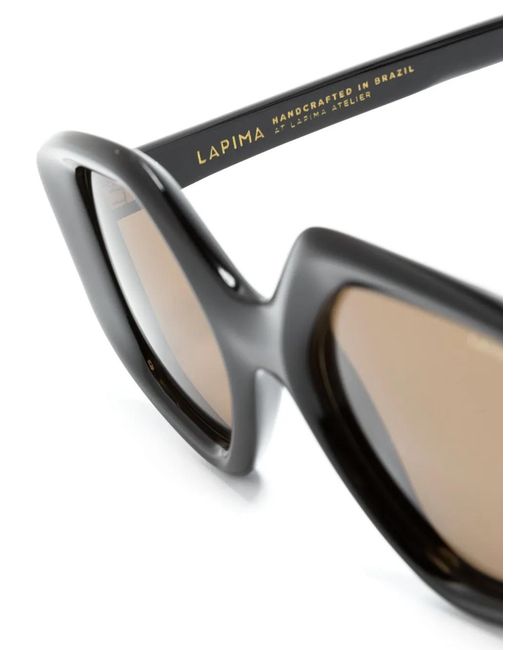 Lapima Natural Stella Oversized-Frame Sunglasses