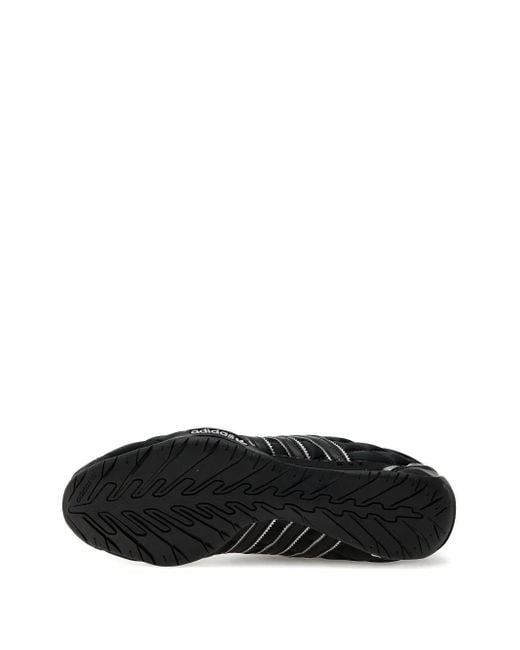 Adidas Black Adi Racer Quilted-Detail Sneakers