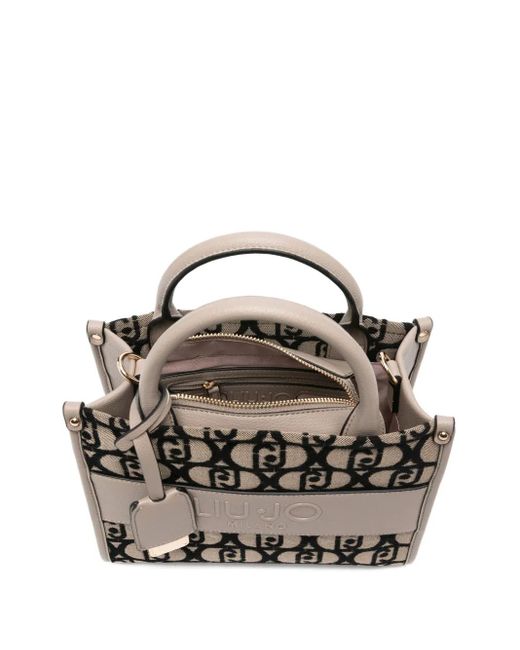 Liu Jo Gray Logo Handbag
