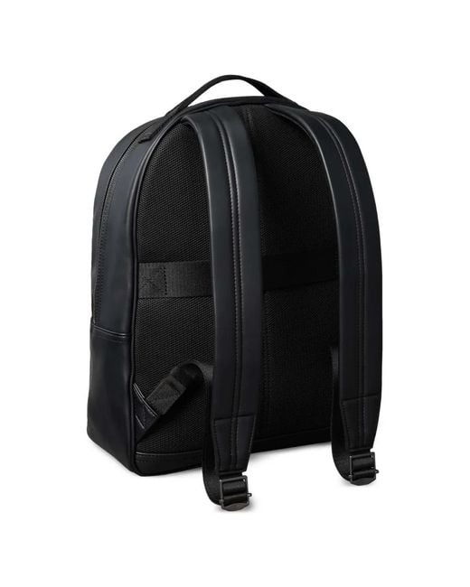 Calvin Klein Black Logo-Embossed Backpack for men