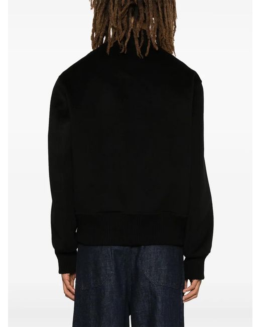 Bompard Black Double-Sided Bomber Jacket for men