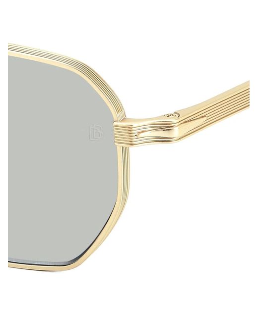 David Beckham Metallic Geometric-Frame Sunglasses