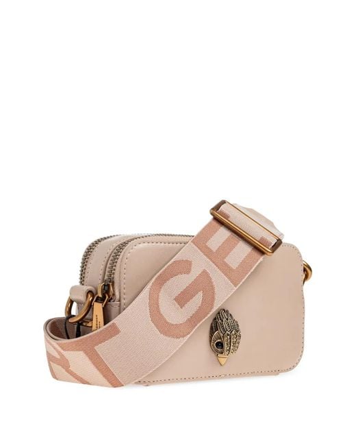 Kurt Geiger Brown Small Shoreditch Leather Cross Body Bag