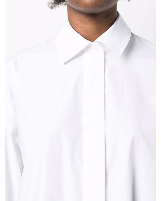 Patou White Iconic Mini Shirt Dress Clothing