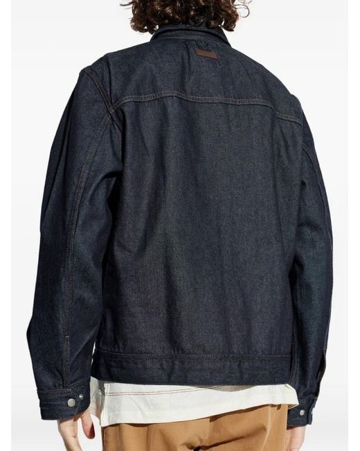 Rag & Bone Blue Zip-Up Pocket Jacket for men