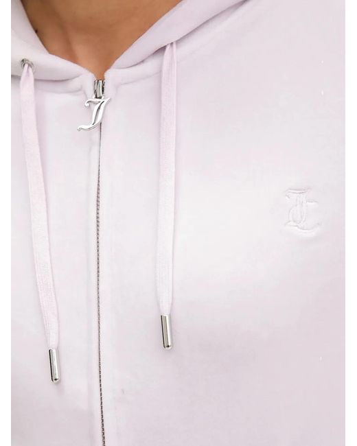 Juicy Couture White Zip-Up Hoodie