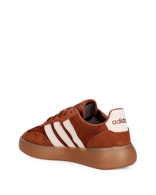 Adidas Brown Barreda Decode Suede-Panelled Low-Top Sneakers