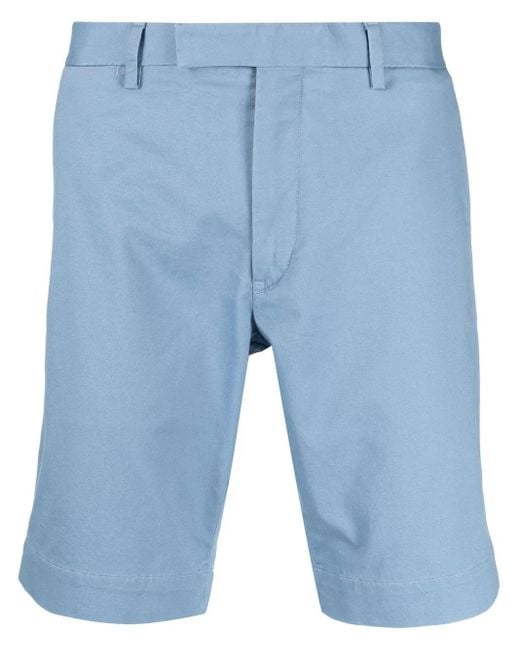 Polo Ralph Lauren Blue Cotton Chino Shorts for men