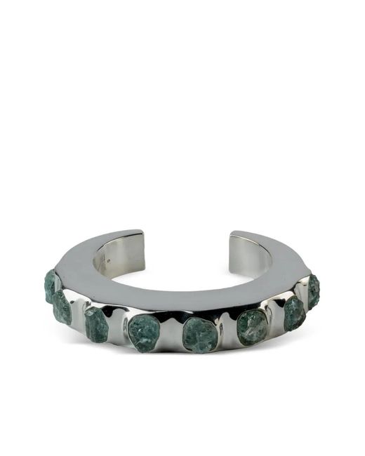 Parts Of 4 Gray Crescent Aquamarine Bracelet